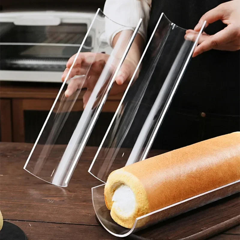 Description Picture 6 of itemThickening 30CM Cake Roll Shaping Insert Mold U-shaped Transparent Retainer Semicircle Pastry Baking Kitchen Tool