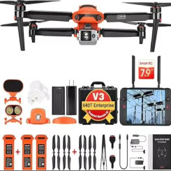 Autel Robotics 2024 New Camera Drone EVO II Dual 640T Enterprise V3 6K Included Accessories 7.9" Smart Controller V3