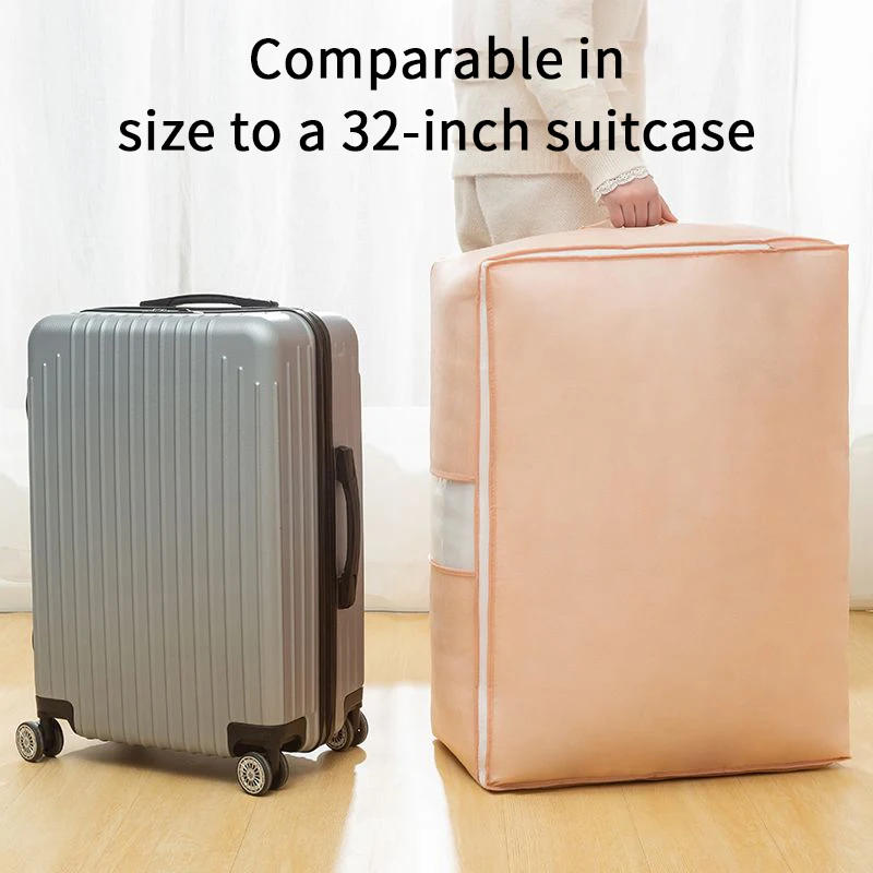 Description Picture 5 of itemQuilt Clothes Storage Bag Non-woven Waterproof Closet Wardrobe Organizer Quilt Clothes Storage Bag Large Capacity Blanket Storag