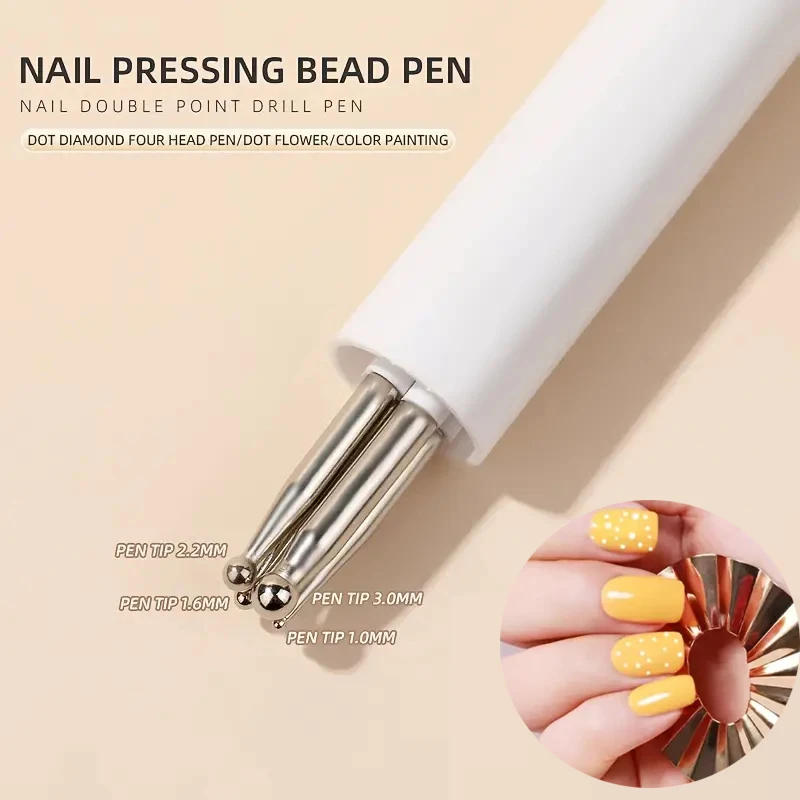 Description Picture 6 of item4 in 1 Nail Art Dotting Tools Nail Dotting Pen Ballpoint Pen Design Nail Tools Manicure Tip Dot Paint Manicure Dotting Tools