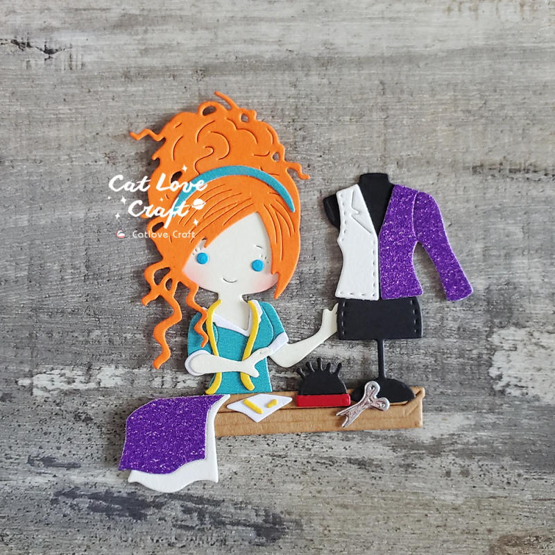 Description Picture 4 of itemCatlove Female fashion designer Metal Cutting Dies Scrapbooking Stencil Die Cuts Card Making DIY Craft Embossing New Dies For