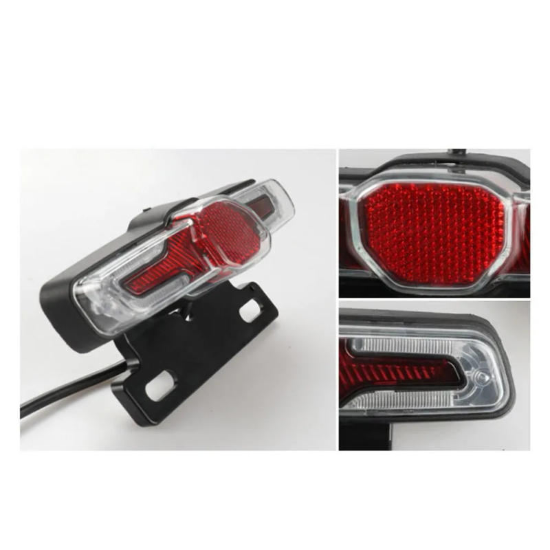 Description Picture 3 of item12V/36V-60V E-bike Taillight Turn Signal Rear Rack Lamp Tail Light Electric Bicycle Brake Night Vasion Lamp Cycling Accessories