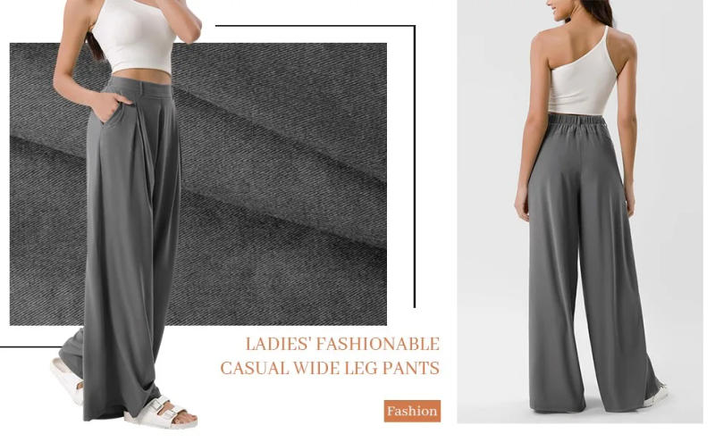 Description Picture 2 of itemHanging High Waisted Wide Leg Pants Casual Versatile Soft Pants For Women Loose Pants Y2k Pants Girls Student Sports Pants