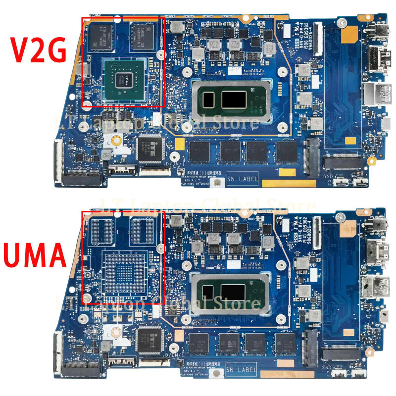 Description Picture 2 of itemUX431FA/FN For ASUS UX431FL UX431FLC UX431FAC UX431FN UX431F X431FA Laptop Motherboard I3 I5 I7 8th/10th Gen CPU 4G/8G16G-RAM