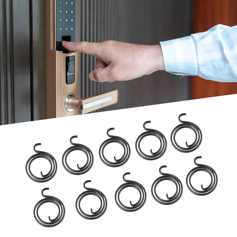 Description Picture 3 of item10Pcs Door Handle Replace Springs For Door Knob Lever Latch Internal Coil Repair Spindle Lock Torsion Spring Flat Section Wire
