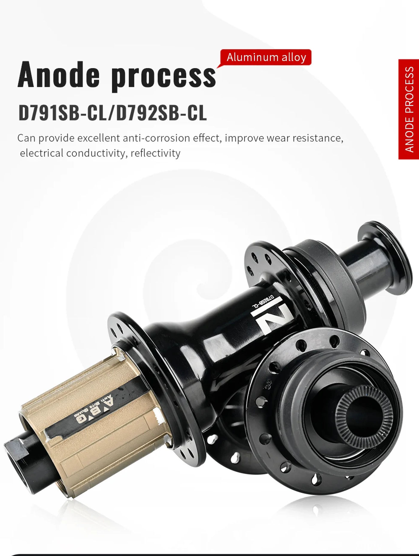 Description Picture 6 of itemNovatec D791SB-CL D792SB-CL Center Lock Disc Brake MTB Hubs Thru axle 100x12 142x12MM 24 Holes Road Bicycle Hubs ABG FREEHUB 11S