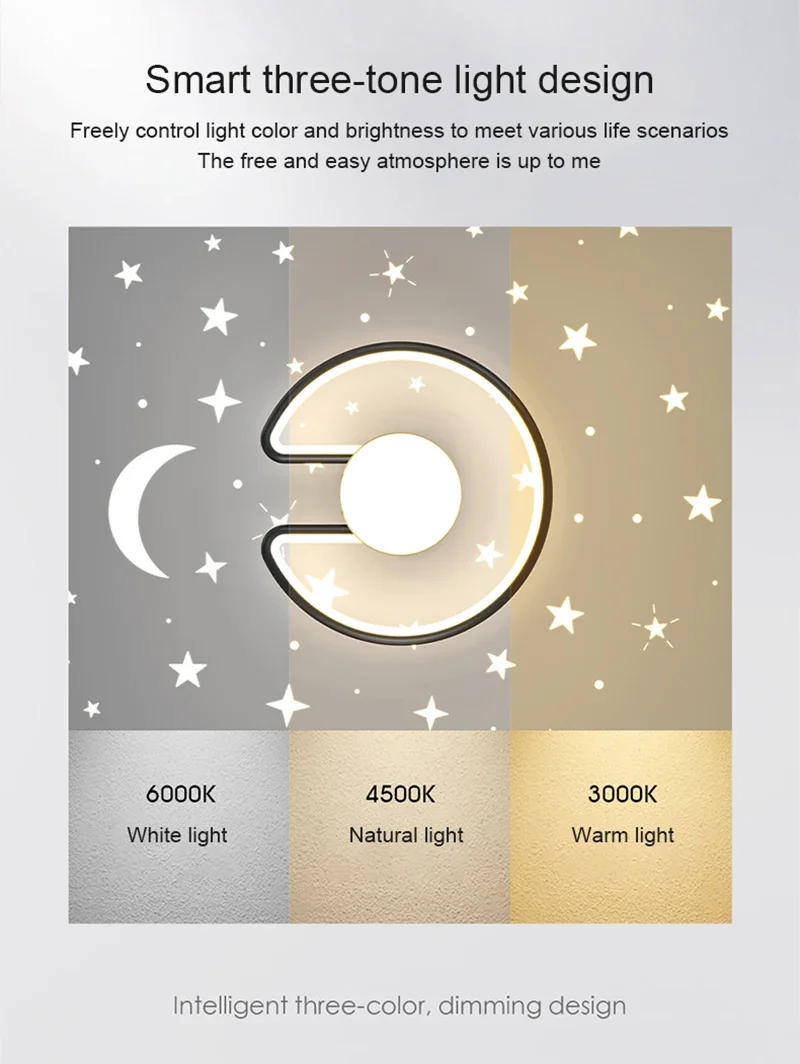 Description Picture 3 of itemModern LED Ceiling Light Indoor Lighting Bedroom Living Kitchen Dining Room Corridor Balcony For Home Decoretion Ceiling Lamp