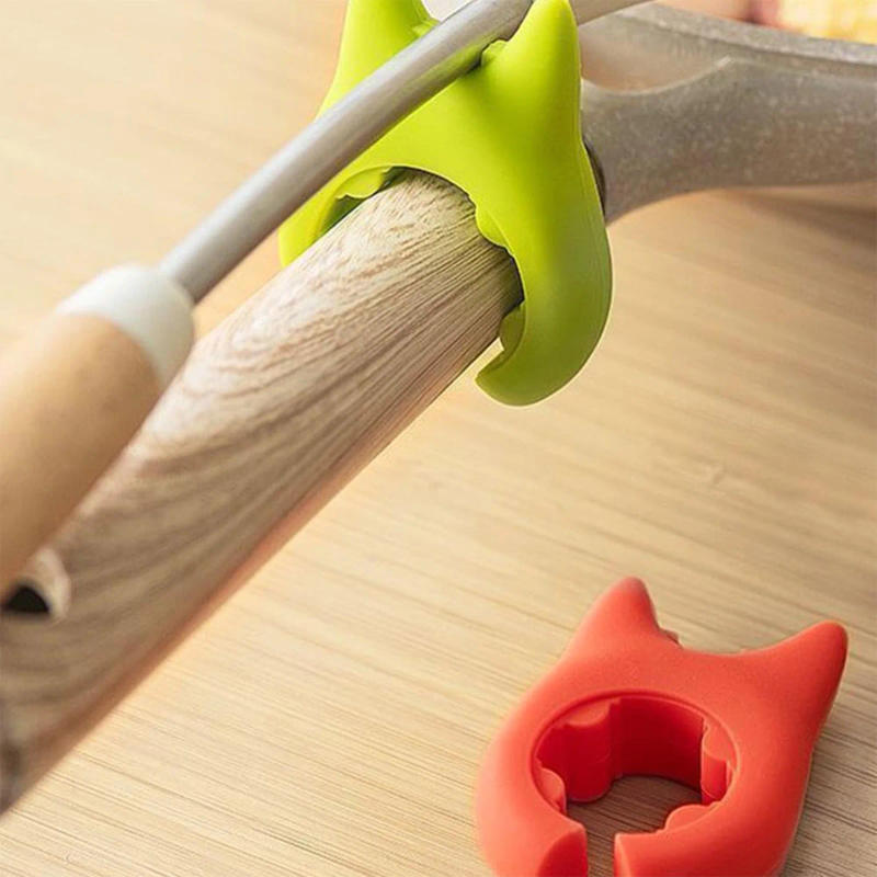 Description Picture 4 of itemSilicone Spatula Bracket Clips Resistance Non-Slip Pot Spoon Holder Suitable for Spoon Rest Stand