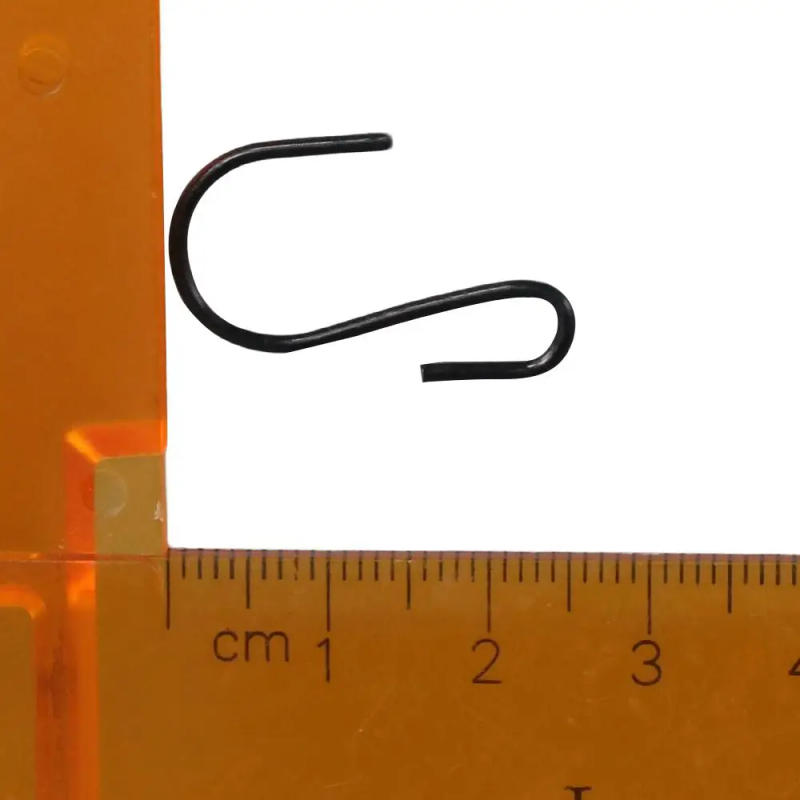 Description Picture 3 of item120Pcs Mini S Hook,Heavy Duty Metal Hanging Hooks,Black S Shaped Wire Hooks Ornament Storage Hooks for Hanging