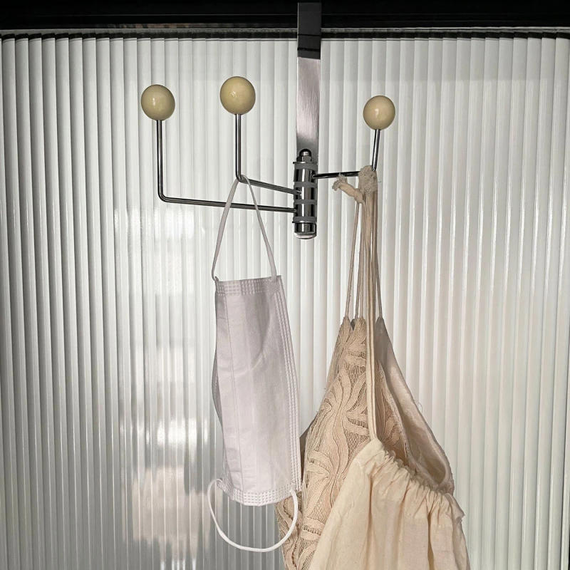 Description Picture 4 of itemEntrance Hall Furniture Wall Hanger Iron Hook Ins Retro Decoration Bathroom Bedroom Door Back Hook Creative Cream