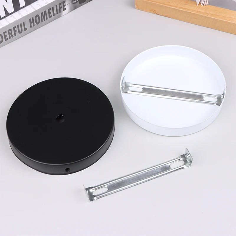 Description Picture 3 of itemHanging Chandelier Lamp Plate Metal Ceiling Fixed Chassis Wall Base Accessories 12cm DIY Retro Pendant Light Tools