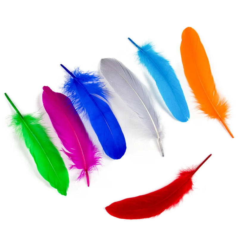 Description Picture 5 of item20/100PCS Colored Goose Feathers for Crafts 6-8inch/15-20cm jewelry Making Wedding Carnaval Dream Catcher Decoration Plumes Bulk