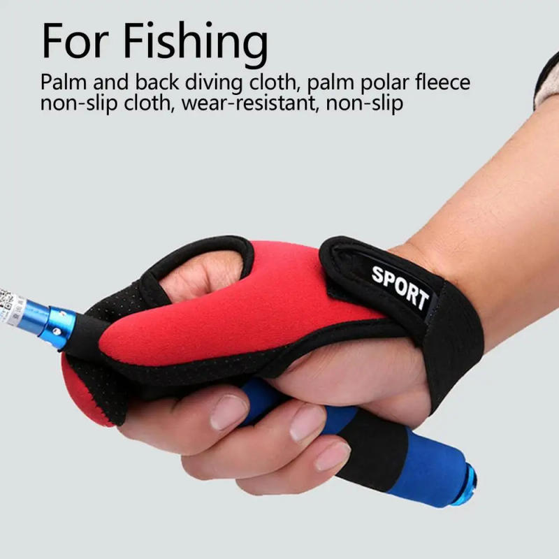 Description Picture 5 of itemTwo Finger Fishing Gloves Protector Breathable Anti-Slip Anti-Cut Fishing Gloves Carp Outdoor Fishing Tackle Accessories Supply
