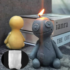 New Halloween Curse Doll Candle Silicone Mold DIY Craft Plaster Resin Soap Making Kit Aromatherapy Candle Handmade Holiday Gift
