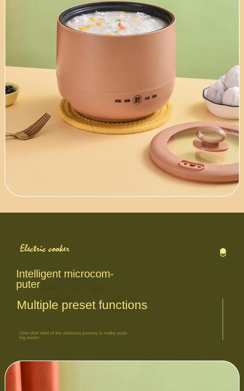 Description Picture 6 of item220V Non-stick Electric Rice Cooker 1.5L Multi Cooker Electric Hot Pot Food Cooking Pot Machine