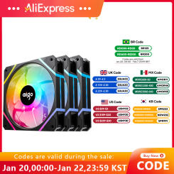 Aigo AM12PRO RGB FAN Ventoinha 120mm Pc Computer Case Fan PWM 12cm White CPU Water Cooler Silent ARGB Fans Cooling Ventilador