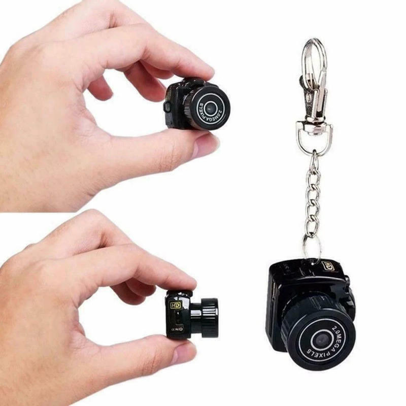 Description Picture 3 of itemTiny Camera HD Video Audio Recorder Camcorder Sport Micro Cam Miniature Small Pocket Security Monitor Mini Camera With Key Chain