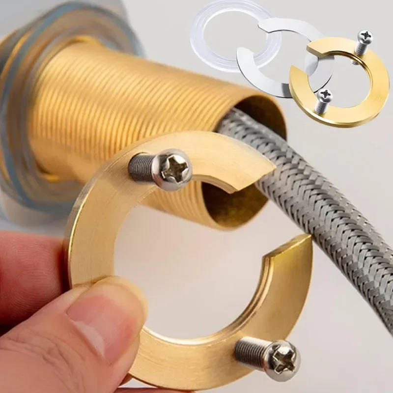 Description Picture 2 of itemFaucet Anti-loosing Nut Cap C Type Tap Faucet Fixing Fitting Kit Wash Basin Tools Kitchen Fastening Circlip Washer Fixture Parts