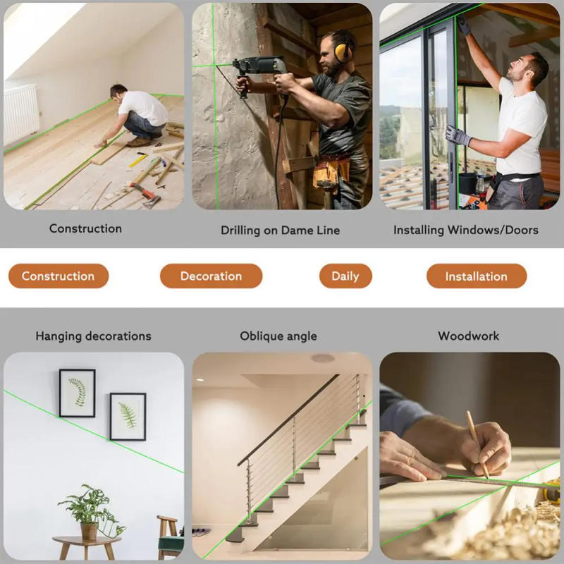 Description Picture 3 of itemLaser Level Glass Protective Cover Vertical And Horizontal Measurement Shell Glass Accessories For 5/8/12/16 Line Levels