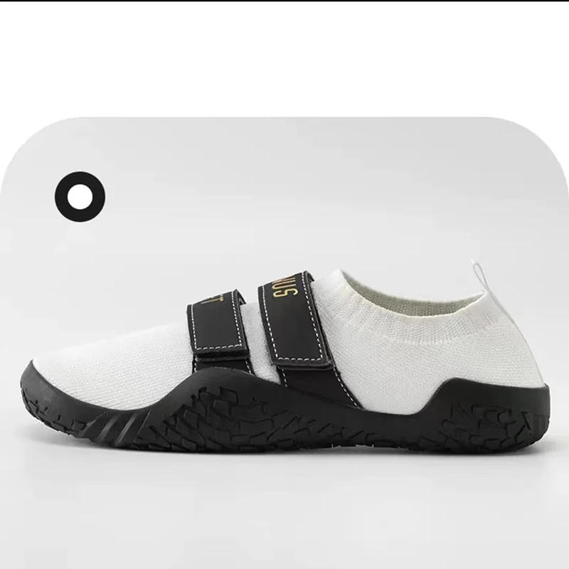 Description Picture 4 of itemNew Large Size Unisex Gym Lightweight Sports Hard Pull Squat Training Shoes Pro Hook & Loop Weightlifting Shoes Sumo shoes 35-46
