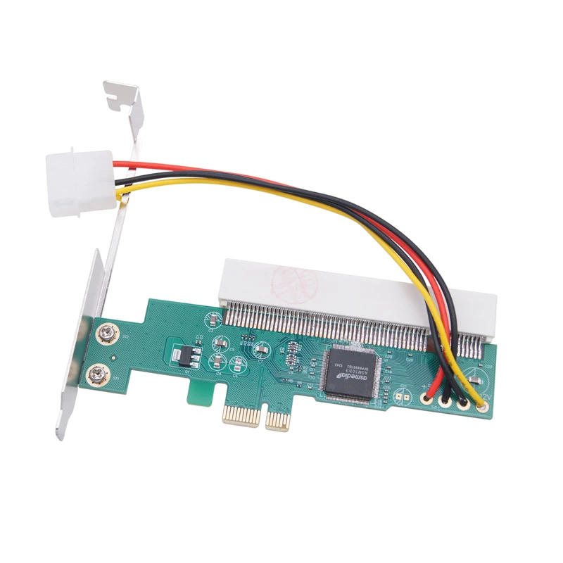 Description Picture 3 of itemPCIE to PCI Adapter PCI Express X1 to PCI Expansion Card Riser ASM1083 Chipset PCI-E Converter Adapter with 4Pin Power Connector