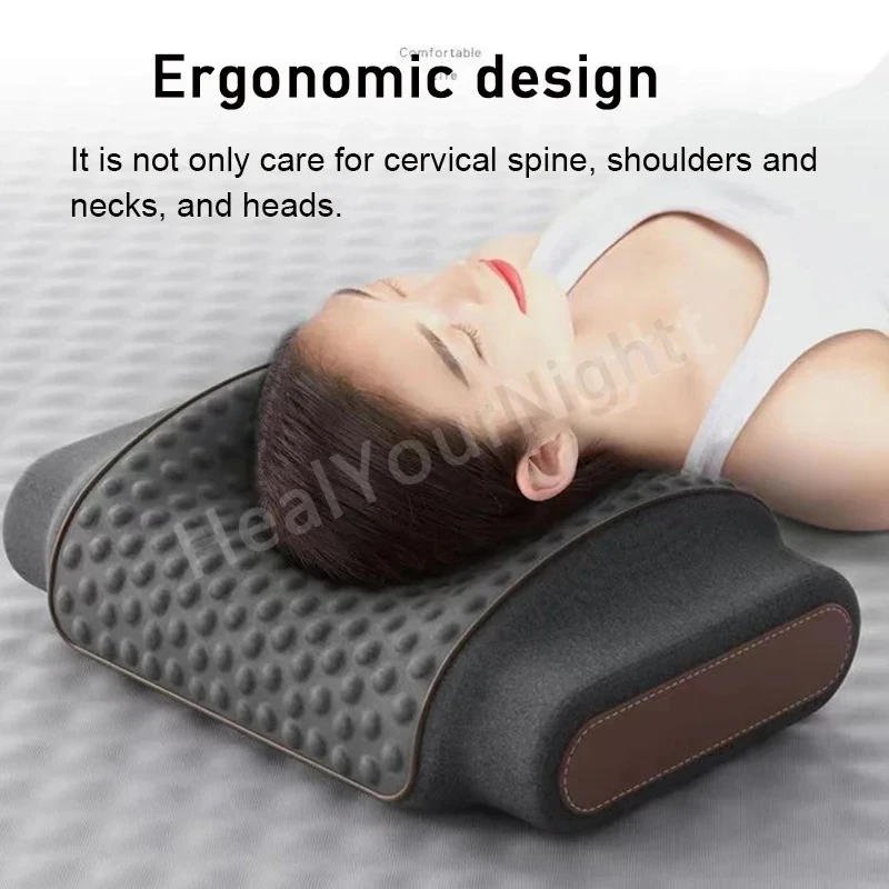 Description Picture 3 of itemMultifunction Airbags Lift Traction Vibration Massage Heating Pillow Cervical  Pain Special Pillow Neck Spine Protective Sleep