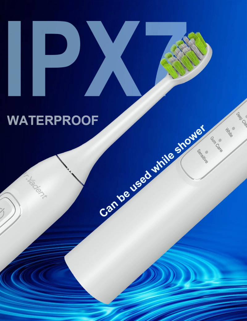 Description Picture 6 of itemDr.Yadent YD05 Electric Toothbrush For Adults Rechargeable USB Charger Sonic Toothbrush 4 SmartModes 6 Brushes Heads 2-Min Timer