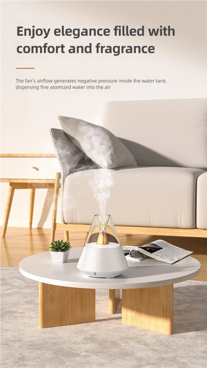 Description Picture 2 of itemAir humidifier with night light and remote control. USB-powered small spray humidifier for home and office air purification
