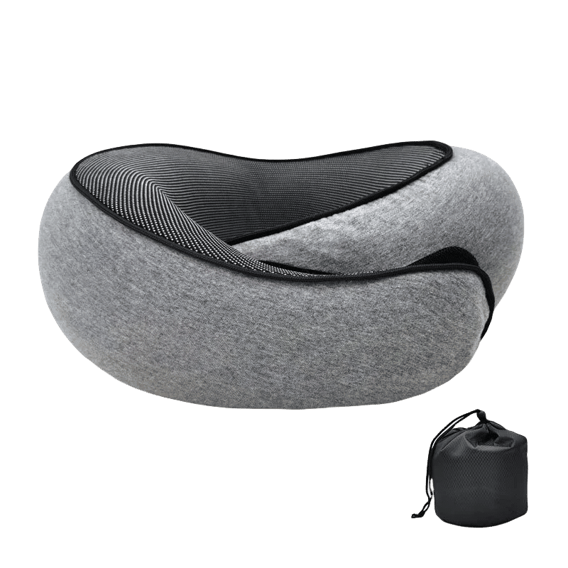 Description Picture 2 of itemTravel Neck Pillow Memory Foam U-shaped Pillow Snail Style Travel Neck Support Portable Adjustable Soft Noon Break Sleep Pillows
