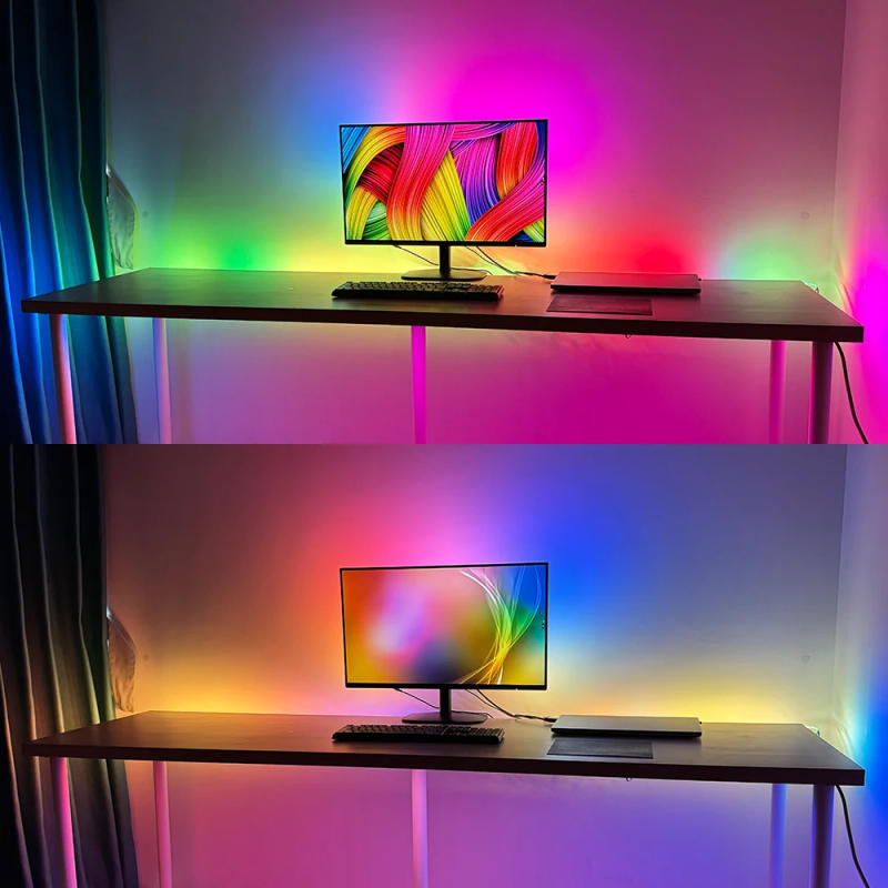 Description Picture 6 of itemWLED ESP32 S2 LED Strip Lights RGB 5050 5V Wifi APP Control Ribbon Color Change Lamp Tape for Room Decoration Monitor Backlight
