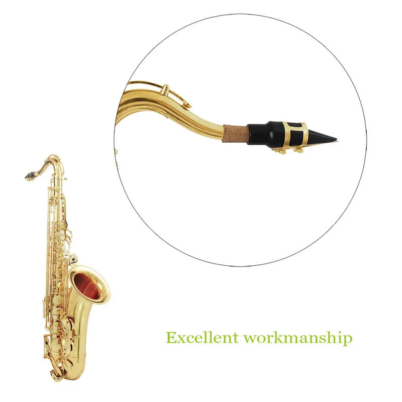 Description Picture 4 of itemSaxophone Mouthpiece Alto Tenor Soprano Sax Plastic with Cap Metal Buckle Reed Dental Pad Woodwind Instrument Accessories Parts