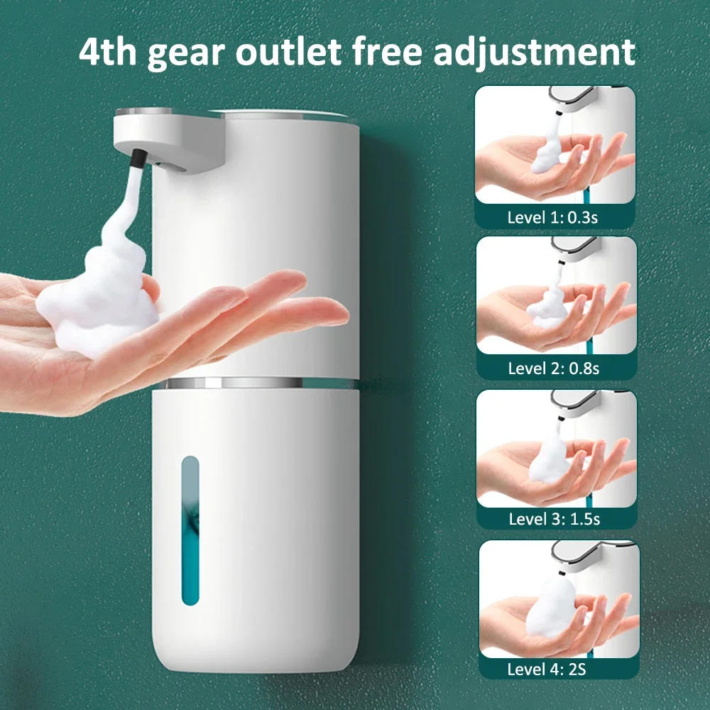 Description Picture 6 of itemAutomatic Soap Dispenser Touchless Foaming Soap Dispenser 380ml USB Rechargeable Electric 4 Level Adjustable Foam Soap Dispenser