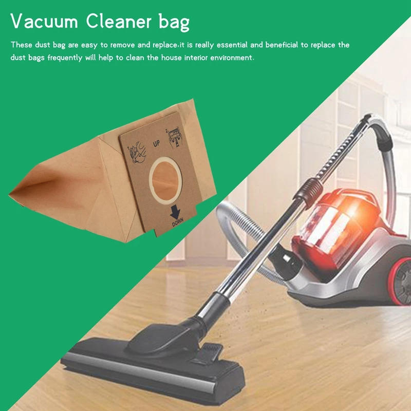 Description Picture 6 of itemDoings!20 Pcs Vacuum Cleaner Kraft Paper Dust Bags Dual Filter Dust Bag Fit For Z1480 ZW1200-211 ZC1120B ZMO1550 Series