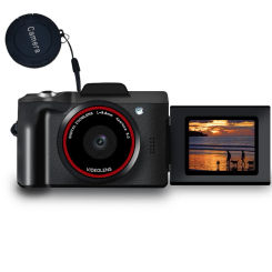 Compact Digital Photography Camera Vintage Vlog Video Recorder Camcorder Camera With 2.4-inch TFTLCD LCD Screen Swivel Selfie