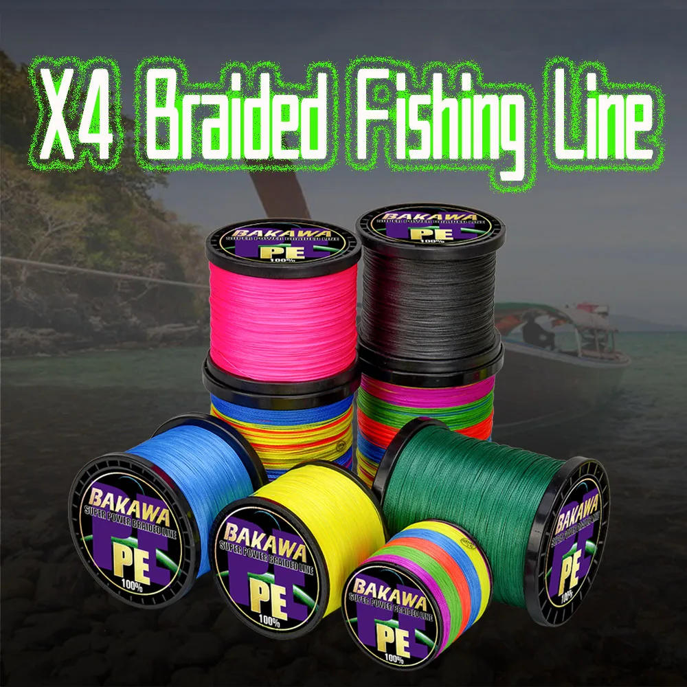 Description Picture 3 of itemBAKAWA 4 Strands Braided Fishing Line 100M 300M 500M 1000M Japan PE 10-85LB Carp Pesca Freshwater Saltwater Fishing Accessories