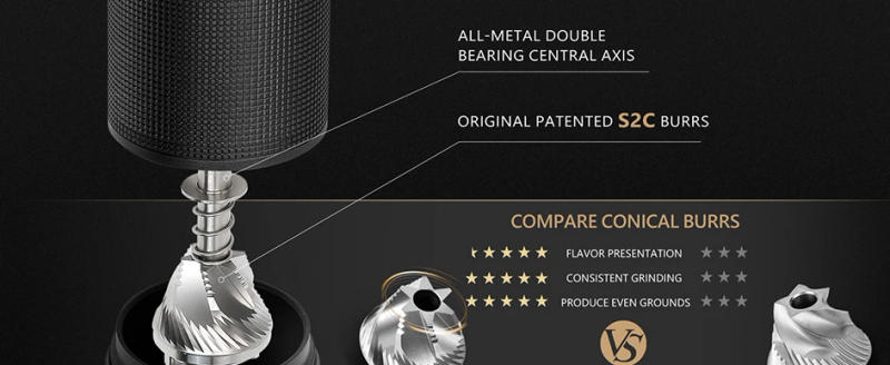 Description Picture 5 of itemTIMEMORE Chestnut C3S Pro / C3ESP Pro Manual Coffee Grinder With Foldable Crank S2C Burr Inside Portable Hand Espresso Grinder