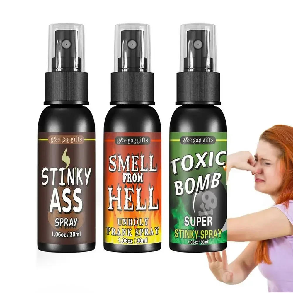 Description Picture 4 of item30ML Liquid Fart Spray Can Stink Bomb Ass-Smelly Stinky Gas Crap Gag Prank Non Toxic Smells Novelties Toy Joke Party Supplies