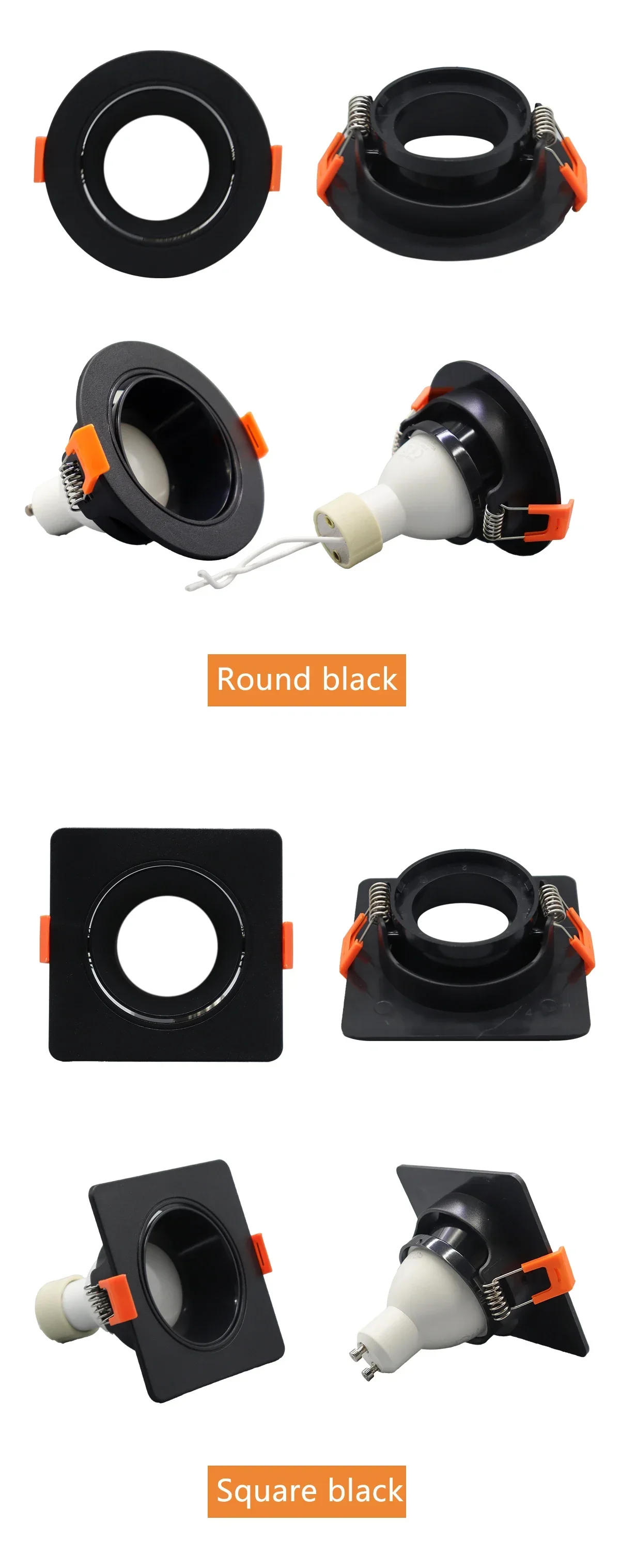 Description Picture 6 of item5/10/20pcs 5W LED Downlight GU10 Ceiling Spotlights Energy Saving 90degree Angle Adjustable Rotating AC220V 120V Indoor Lighting