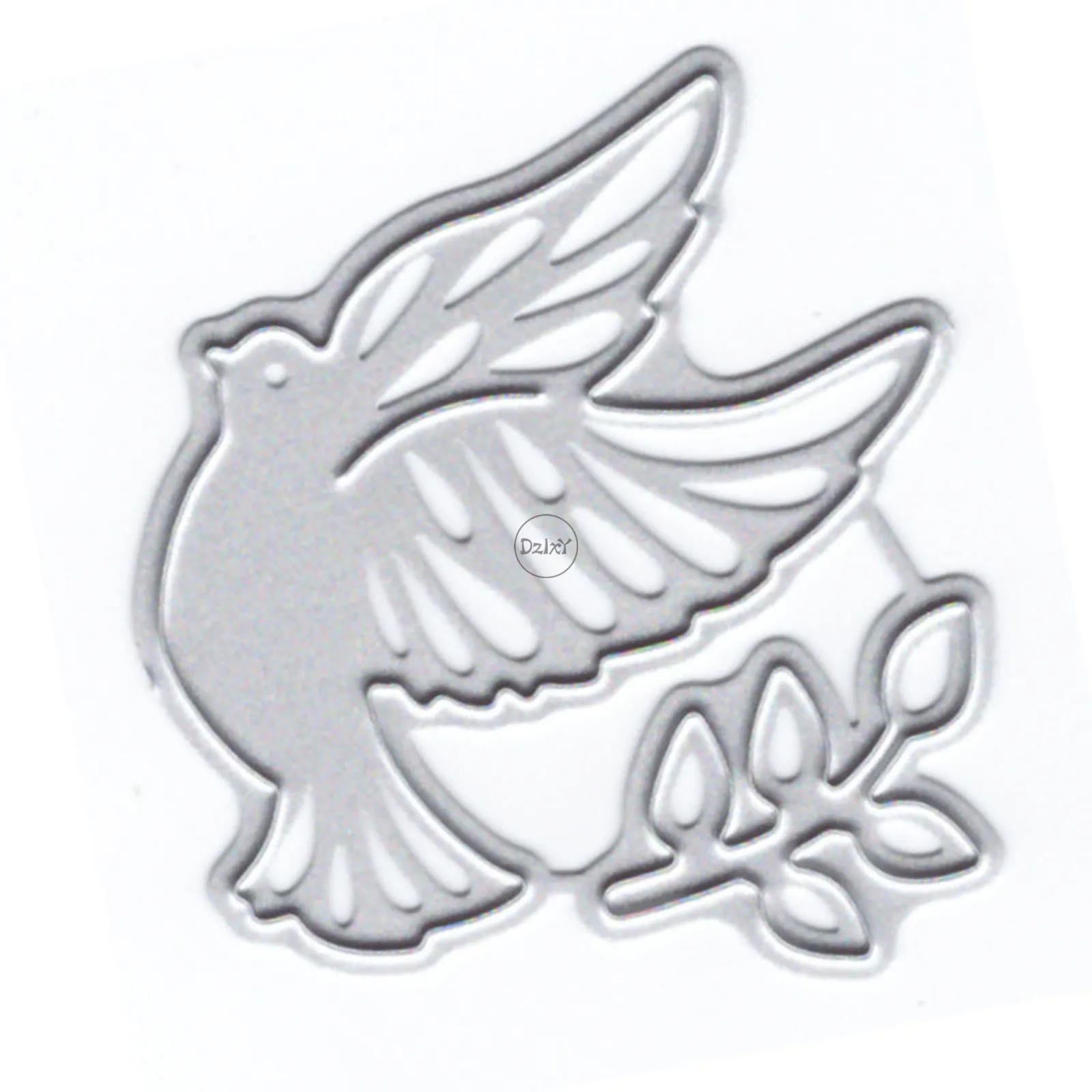 Description Picture 3 of itemDzIxY Pigeon Leaf Metal Cutting Dies for Card Making Paper Embossing Die Cuts Sets Album Crafts 2023 New Templates Stencils
