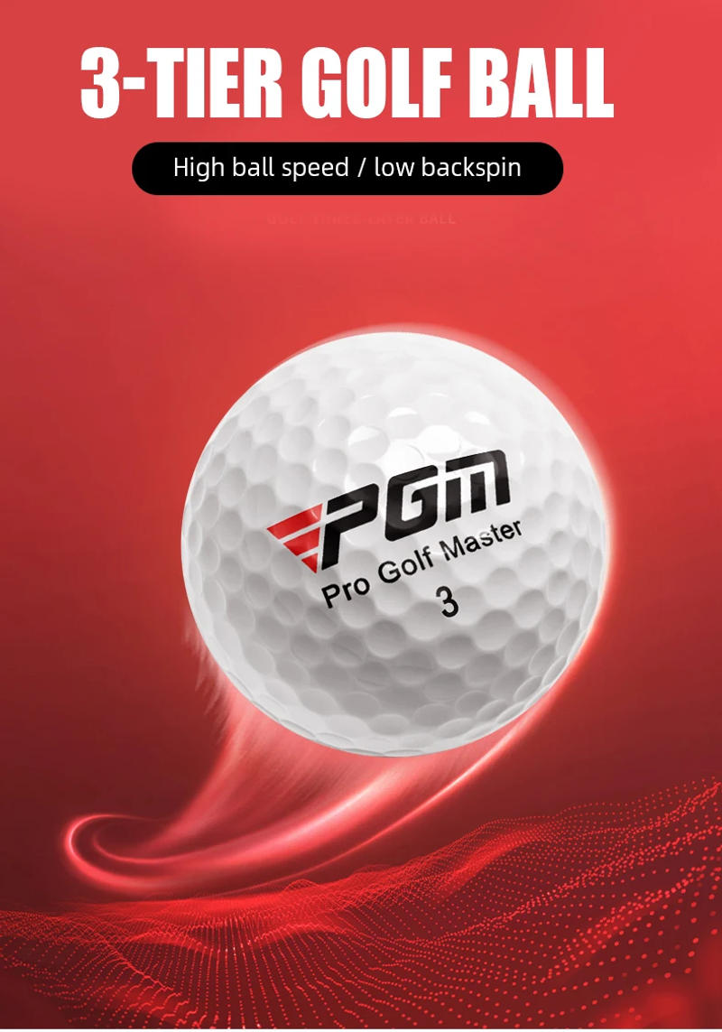 Description Picture 4 of itemPGM Golf 3-layer Game Ball with High Elasticity Rubber Golf Ball Sarin Material Golf Ball with High Backspin Game Ball Q002