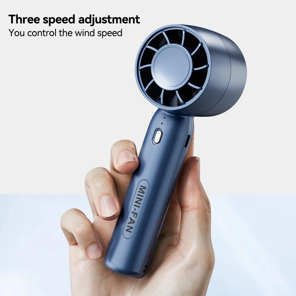 Description Picture 3 of item2025 New 400mAh Portable 3 Speeds Adjustable High Speed Fans Super Powerful Air Duster Rechargeable Mini Usb Handheld Turbo Fan