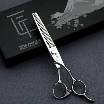 Craftsman Professional Comprehensive Scissors Barber Thin Non-Trace Teeth Cut Large Fish Bone scissors professional