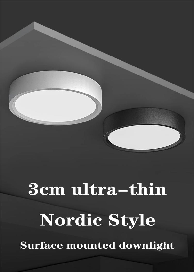 Description Picture 2 of itemLED Ceiling Light 5W 10W 15W 18W 24W Surface Mounted Downlight Ceiling Lamp for Living Room Kitchen 220V Spotlight Panel Lights