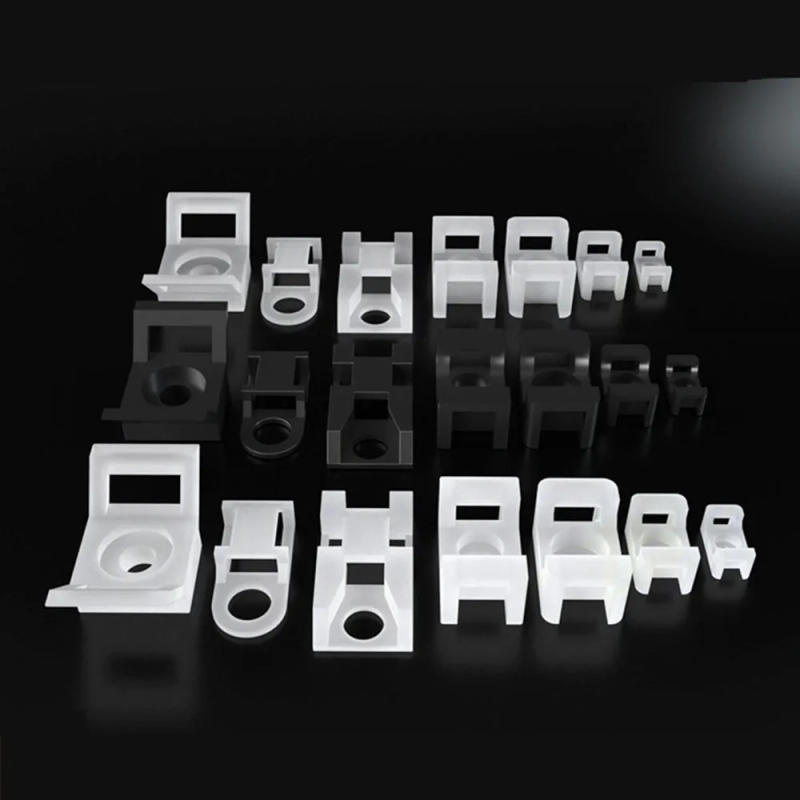 Description Picture 2 of itemSaddle Cable ties base mount holder Wire Fixing Clamp Screw Holes mounter HC-1 HC-2 Cable and Wire management cable organizer