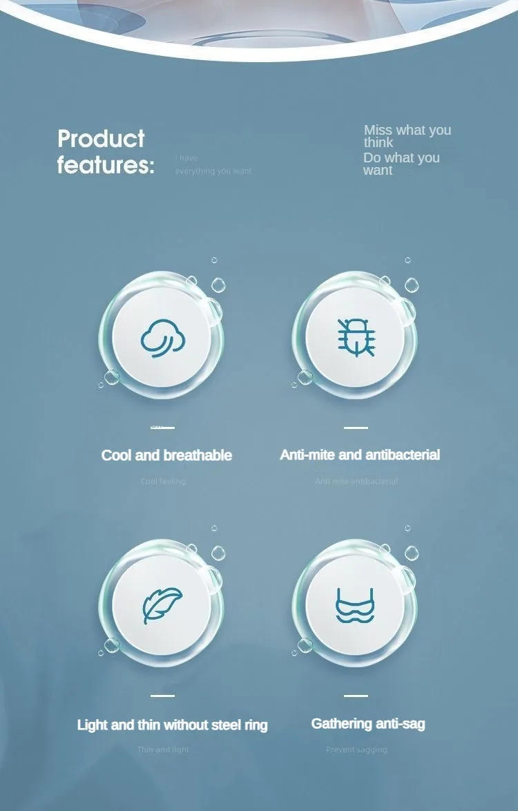 Description Picture 3 of itemWomen Ice Silk Beautiful Back Seamless Ultra Thin Bra Wireless Solid Vest Bra with Padded Inside Wear Sling Invisible Brassiere