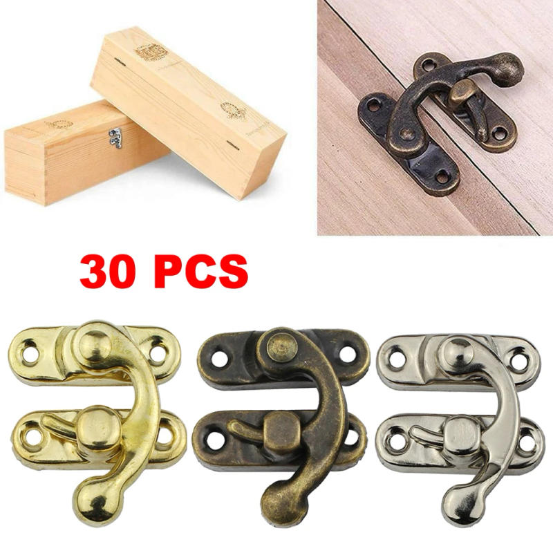 Description Picture 3 of itemReplacement Lock Buckle Gold/Bronze/Silver Iron Material 3mm Hole Diameter Curved Shaped Practical High Quality
