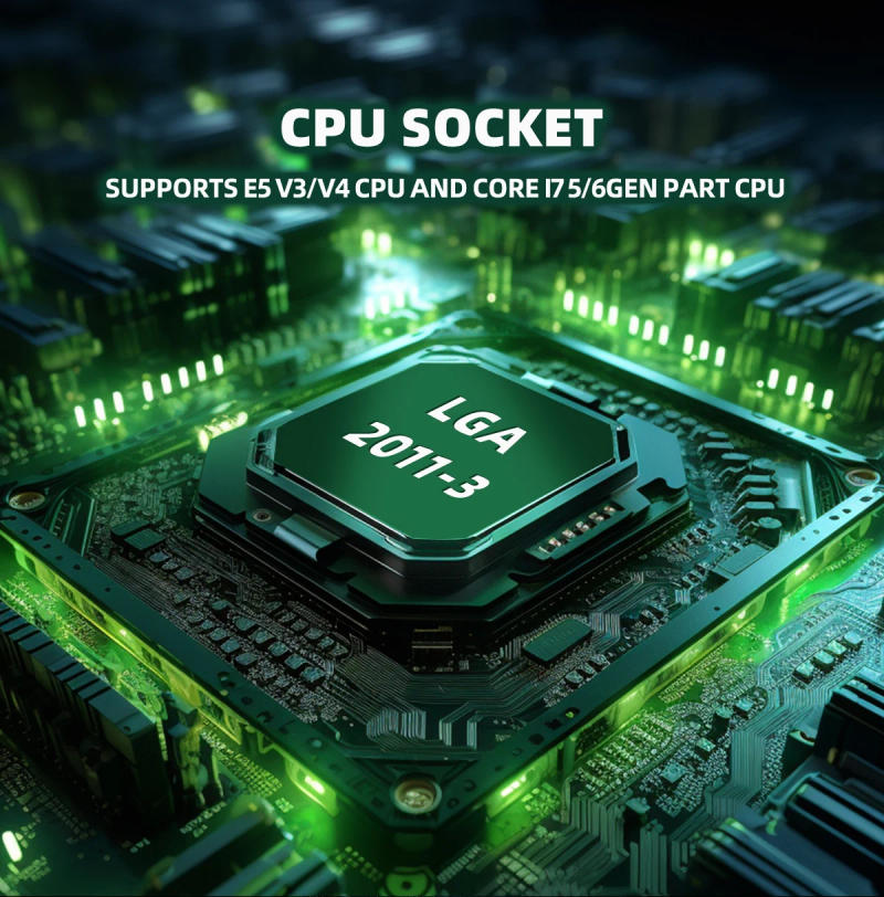 Description Picture 4 of itemX99-8D4 ZSUS Motherboard Set Kit With Intel LGA2011-3 Xeon E5 2650 V4 CPU DDR4 16GB (1*16GB) 2133MHZ RAM Memory NVME M.2 SATA