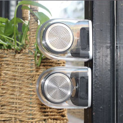 New TWS One To Two Mini Subwoofer D10 Wireless Bluetooth Speaker Left And Right Channel Transparent Magnetic Outdoor Car Speaker