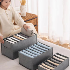 Closets Clothes Organizer Pants Jeans Storage Box Cabinet Organizer Drawers Underwear Socks T-Shirt Wardrobe Storage Organizers