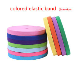 9M 2cm Color Knitted Elastic Band Rubber Elastic Band High Elasticity Waistband Luggage Clothing Sewing Accessories